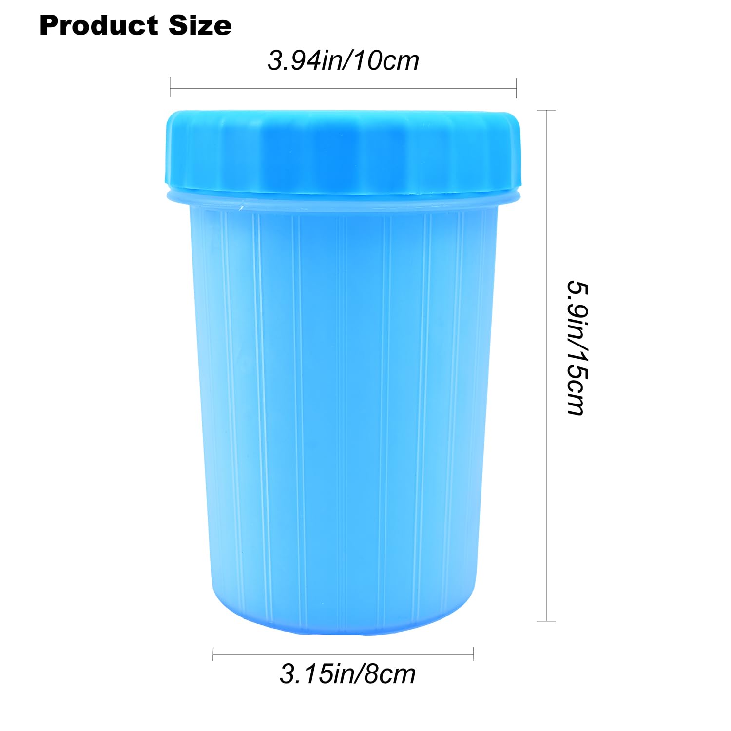 Dog Paw Cleaner for Medium and Large Breeds - Foot Washer Cup, Fast Clean Pet Essentials, Gift for Dog Owners